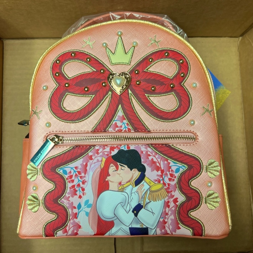 NWT Danielle Nicole Mini Backpack - Disney Little Mermaid Ariel & Eric Wedding
